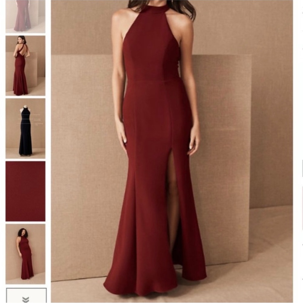 BHLDN Montreal burgundy dress